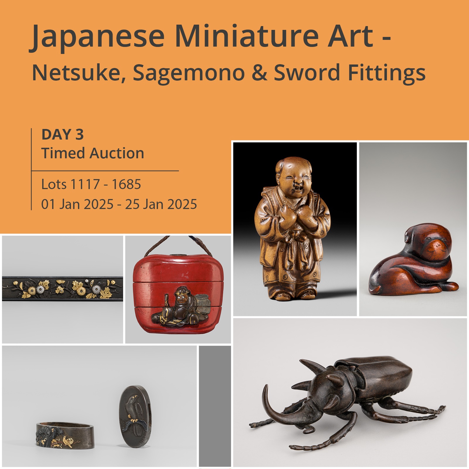 Four-Day Auction: Timed Auction Japanese Miniature Art